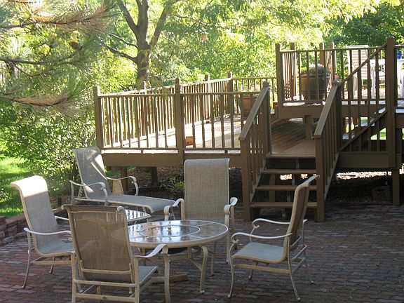 multi-level patio and decking