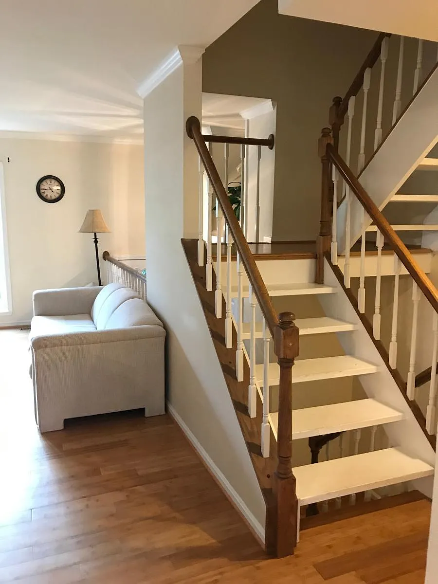 Stairs to upstairs - 9612 Blake Ln