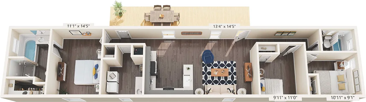 Floor plan New Moon SW