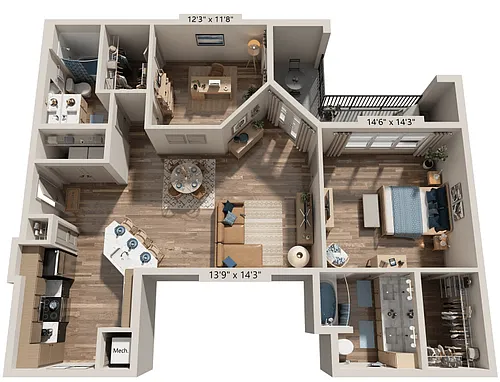 Floor plan Roanoke