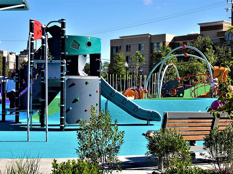 Enjoy the Modern, Accessible Playground at Nearby Mosaic Park