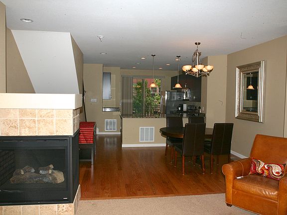 fireplace, dining area