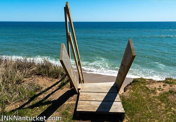 Private beach stairs
