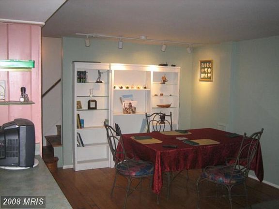 other side of sitting area in the basement
