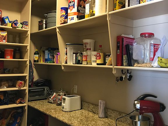 Pantry with granite top 