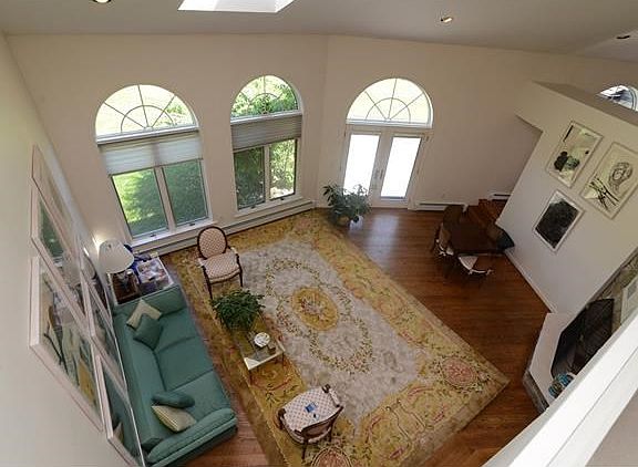 Living room viewed from balcony