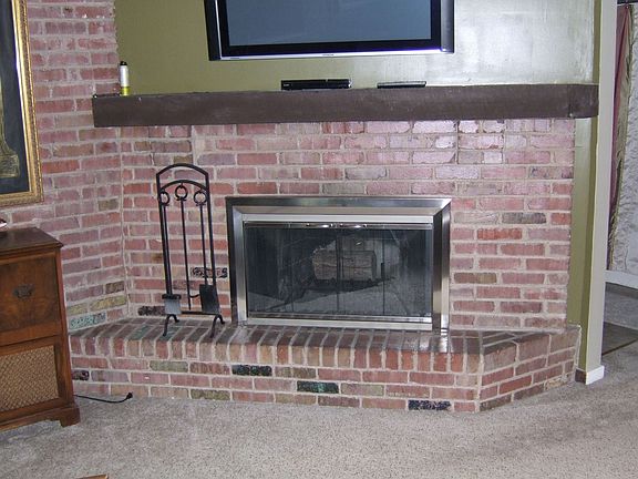 Log Fireplace