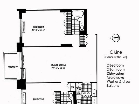 2nd image of 145 W 67th St APT 27C