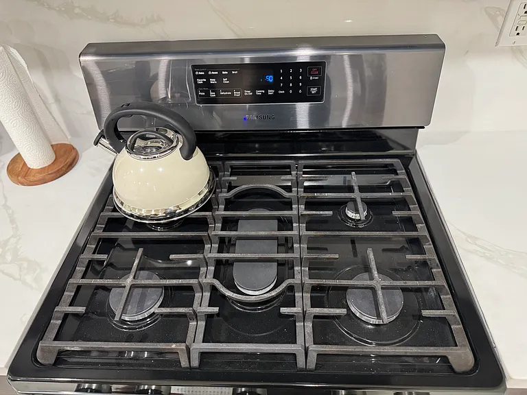 Stainless steel. New appliances.
