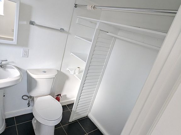 Bathroom and closet area