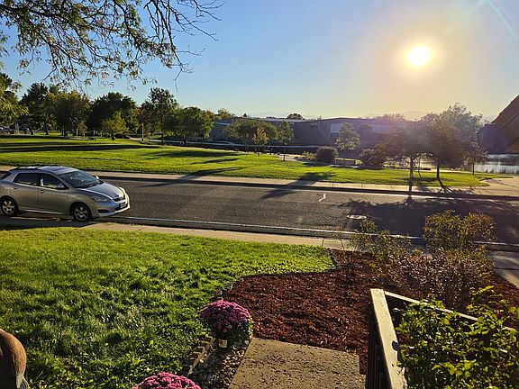Bay window view of beautiful Carroll Butts Park (across the street).
