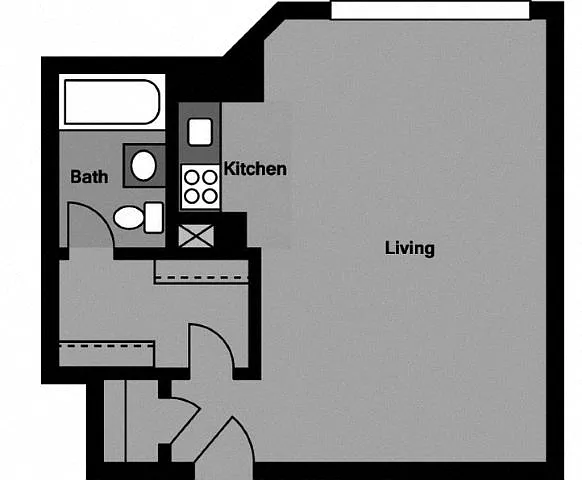 Floor plan Studio - S1F