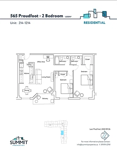 Floor plan 2 bedroom 2 Bed 1.5 Bath 2