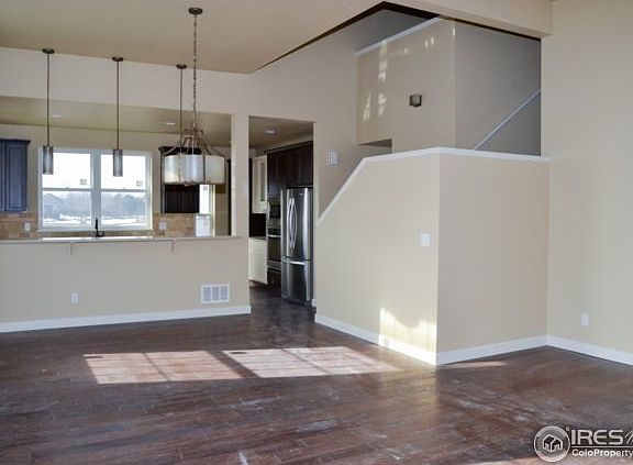 view of kitchen area from door