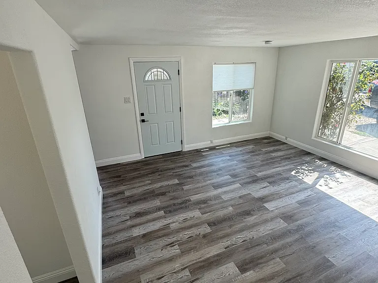 Living room, facing front door.