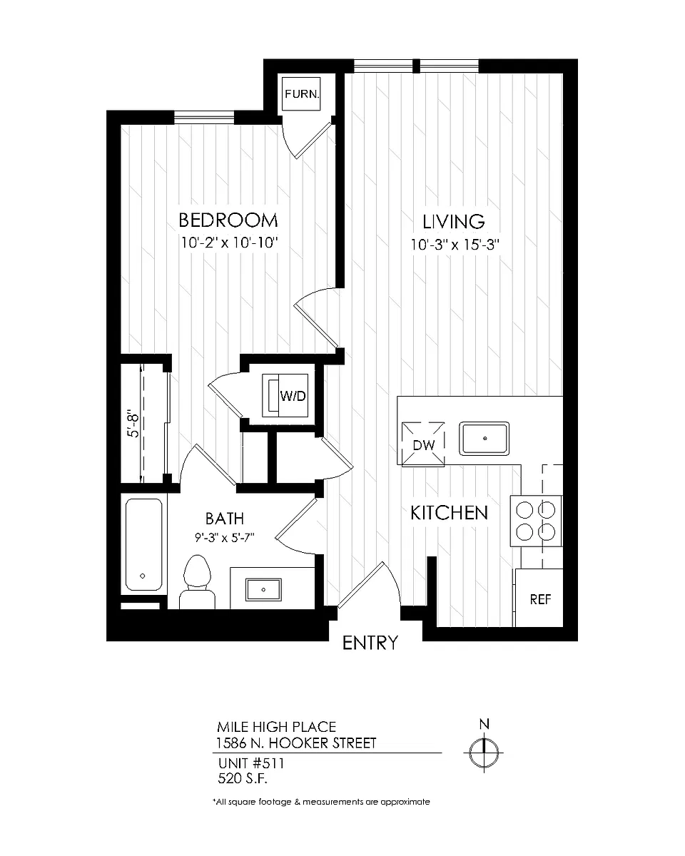 Floor plan 1 Bedroom