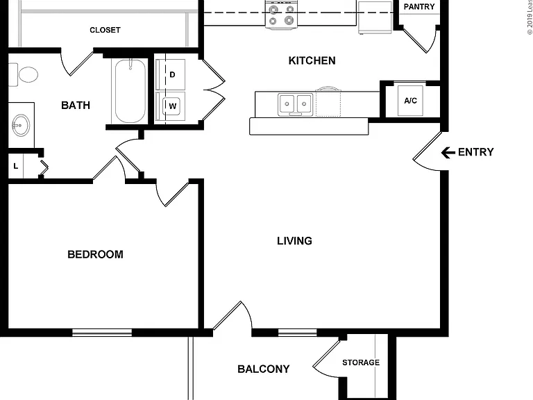 The Axle: Beds - 1: Baths - 1: SqFt Range - 709 to 709