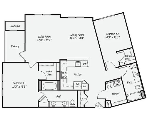 Floor plan B16-1405