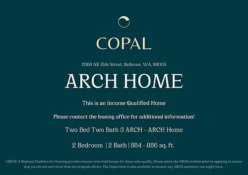 Floor plan Two Bed Two Bath 3 ARCH