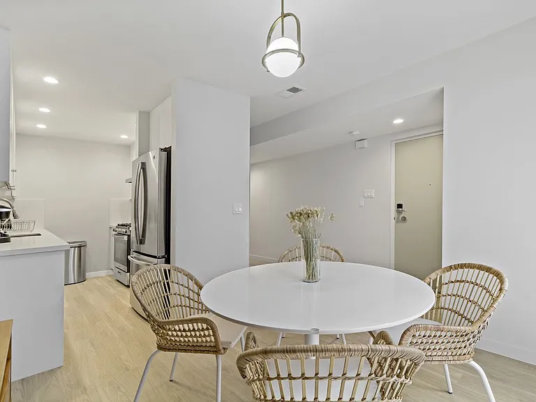 Dining area and kitchen