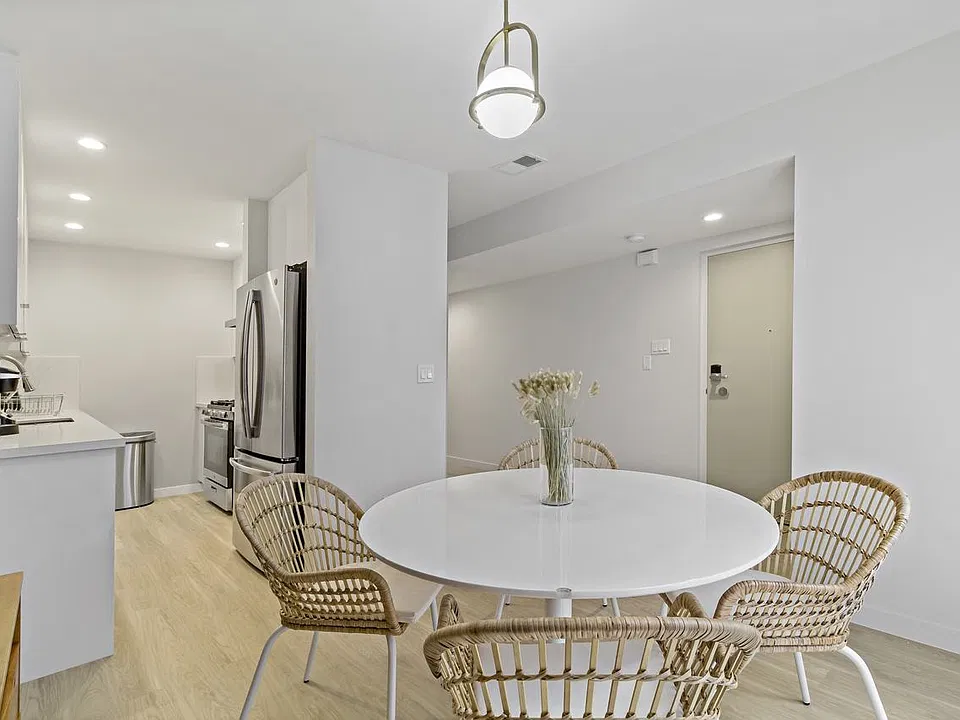 Dining area and kitchen