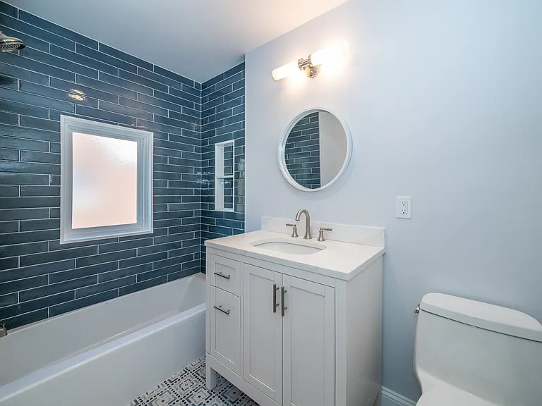 New hall bath on 2nd floor