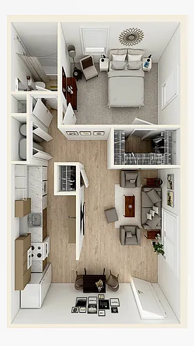 Floor plan One-Bedroom