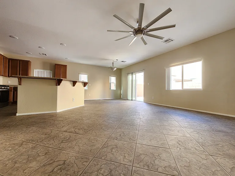 Open concept home with a great size family room