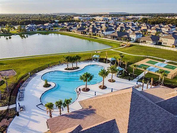 Community pool, clubhouse and pickle ball courts.