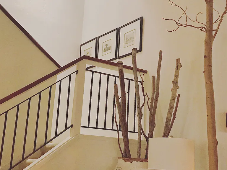 Stairs to the second floor Primary Bedroom and Bath.