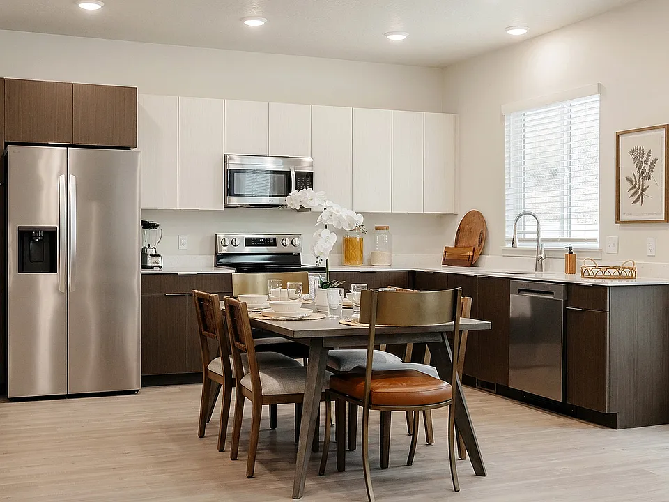 A functional space for cooking and gathering.