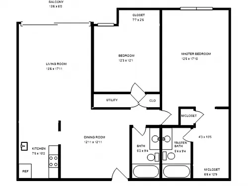 Floor plan 2X2