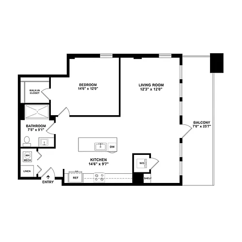 Floor plan 1B