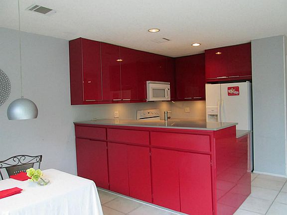 Kitchen with plenty of storage and new appliances.