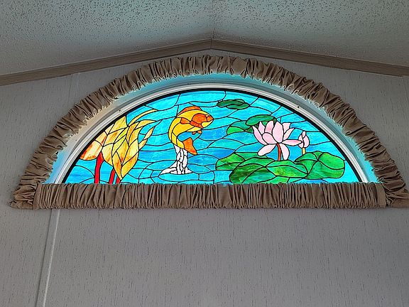 Stained Glass arched window