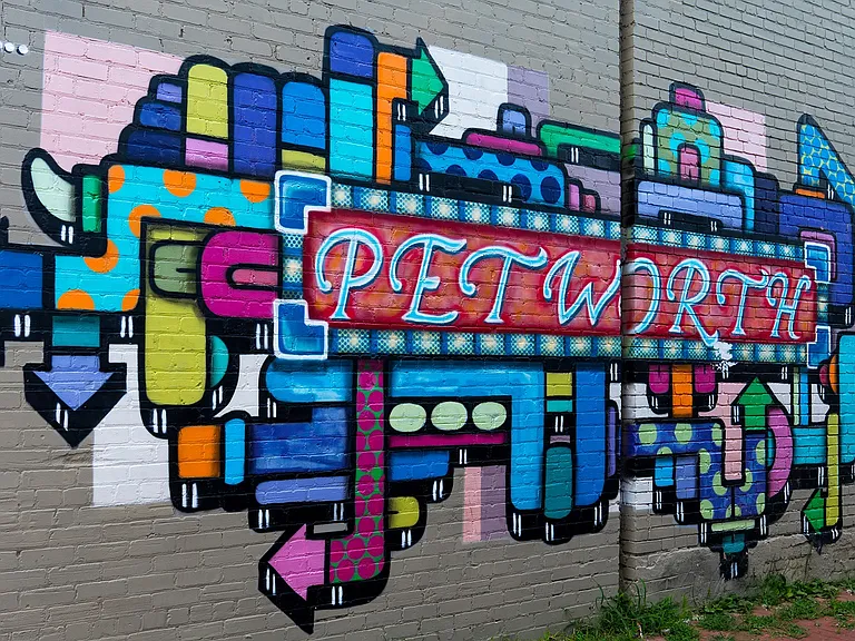 Petworth Graffiti Art in alleyway