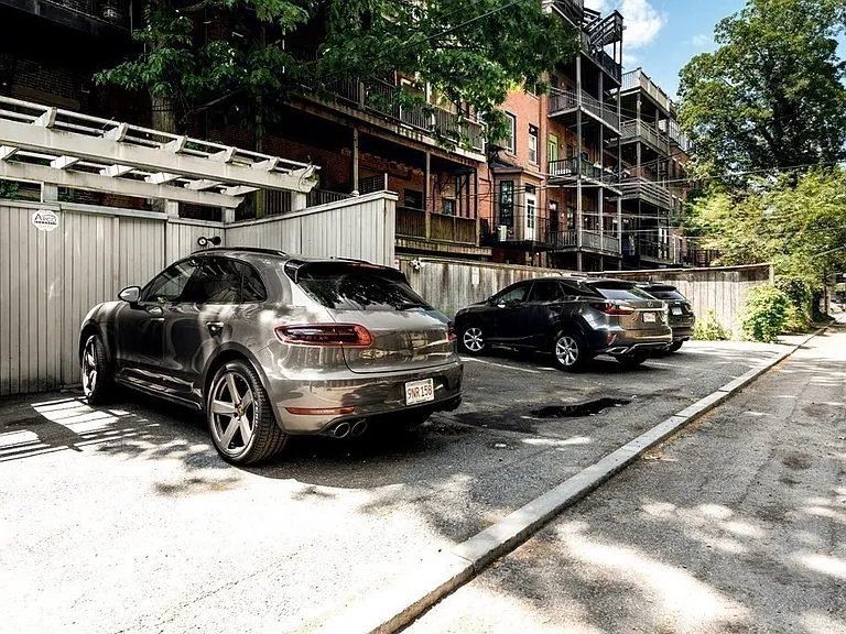 Off-street parking with EV charger