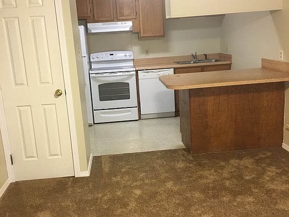 Living room into kitchen