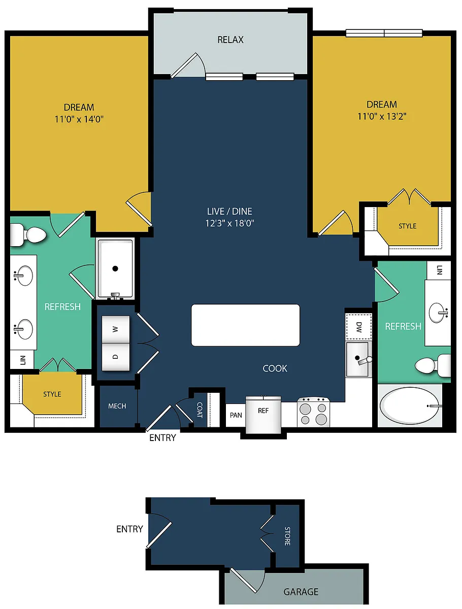Floor plan B2A-ALT-G