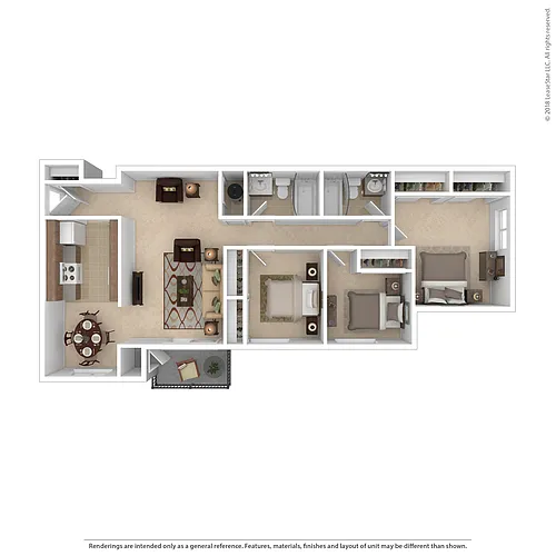Floor plan 3 Bed 2 Bath
