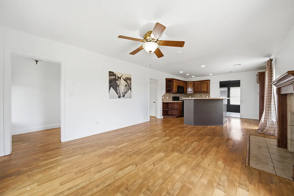 Kitchen, living combo - 17815 E 480th Rd