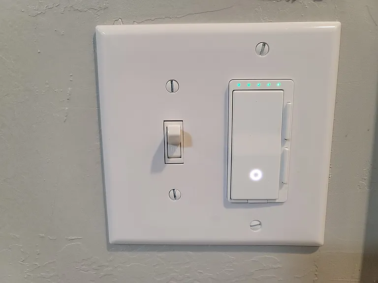 Lights are all LED, most are dimmable, and can be connected to Wifi for smart controls