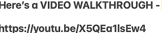 Video walk through link