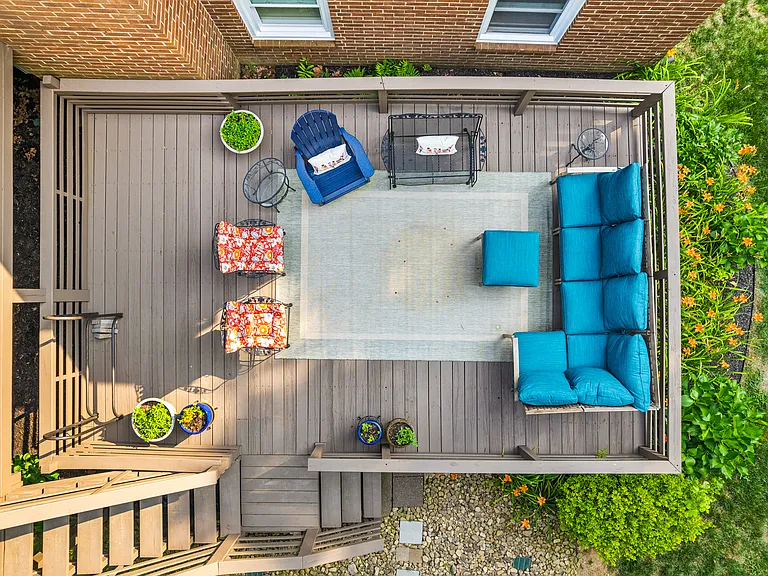 Enjoy summer nights and morning moments with your coffee on the private back deck.