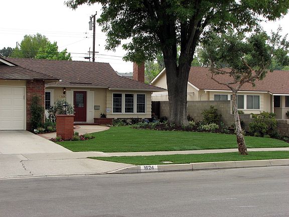 Another view of new landscaping.