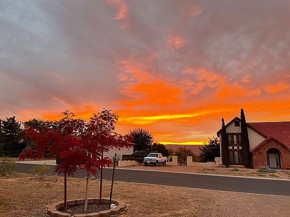 Sunset from front yard 