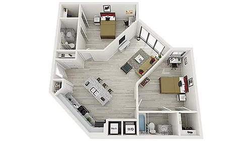 Floor plan 2X2