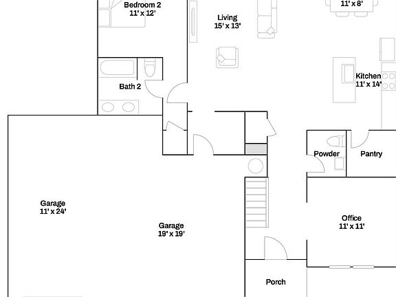 Optional Upgrade- Family Garage