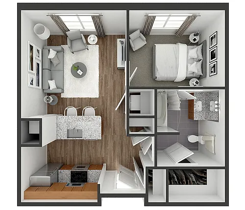Floor plan Wood Small