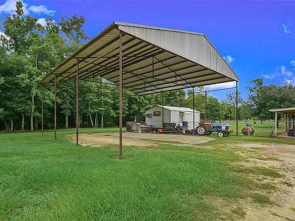 Custom Metal Carport RV hook up, plumbed for sewer